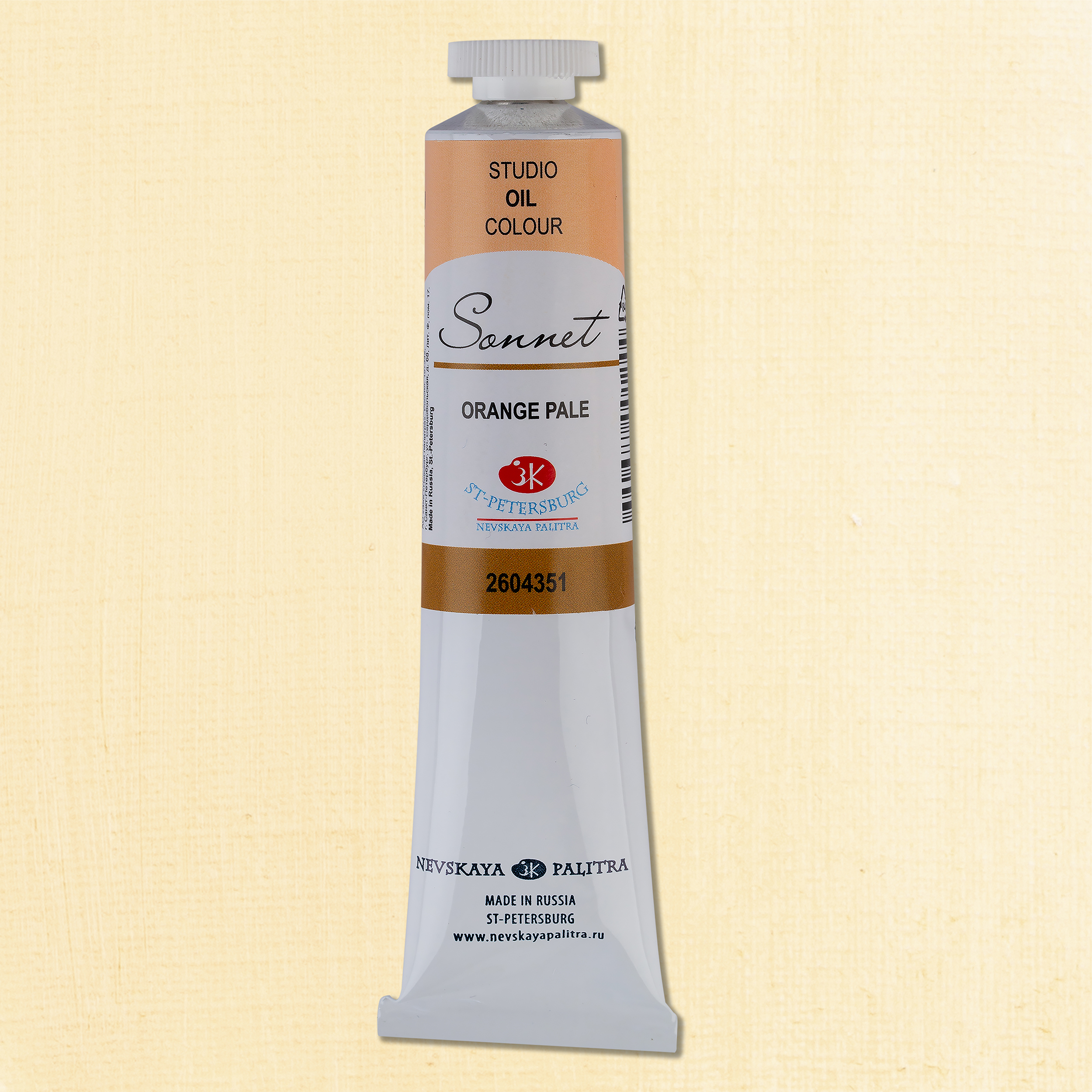 Oil colour "Sonnet", Orange pale, tube, № 351