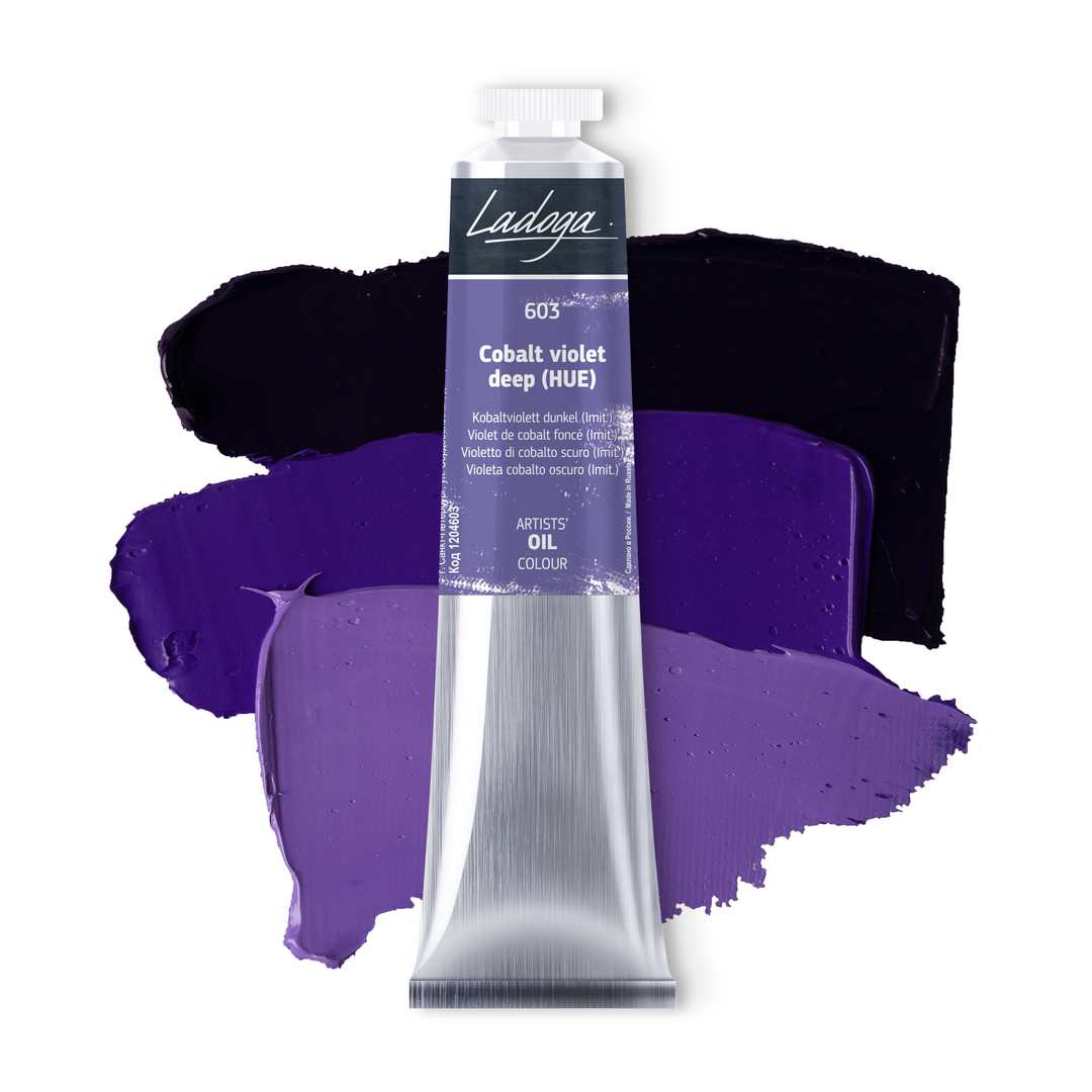 Oil colour "Ladoga", Cobalt violet deep (HUE), tube, № 603