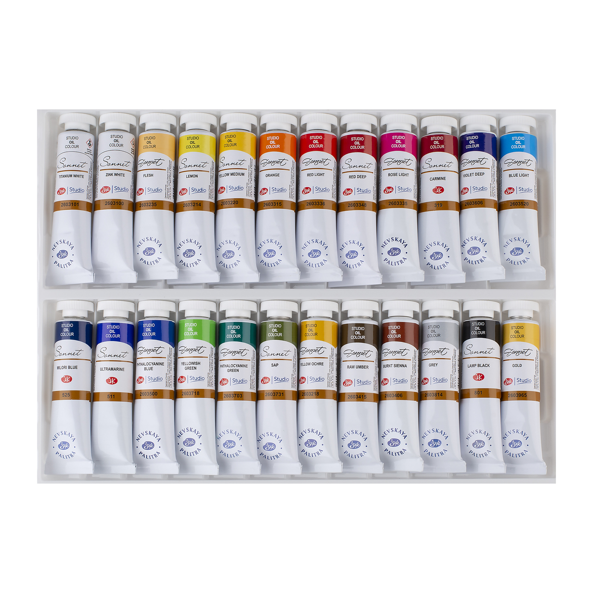 Oil colours set "Sonnet"  24 colours