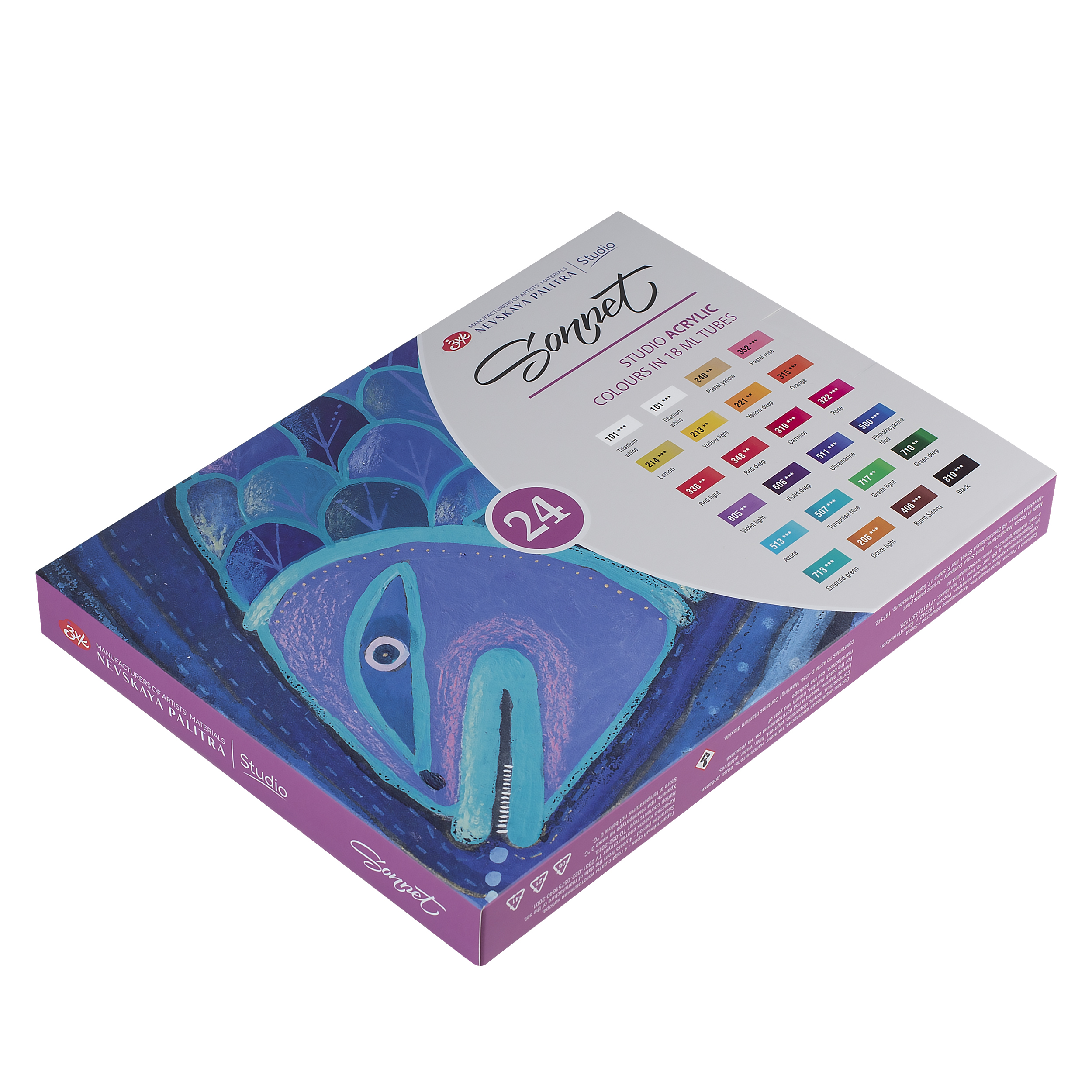 Acrylic colours set "Sonnet"  24 colours