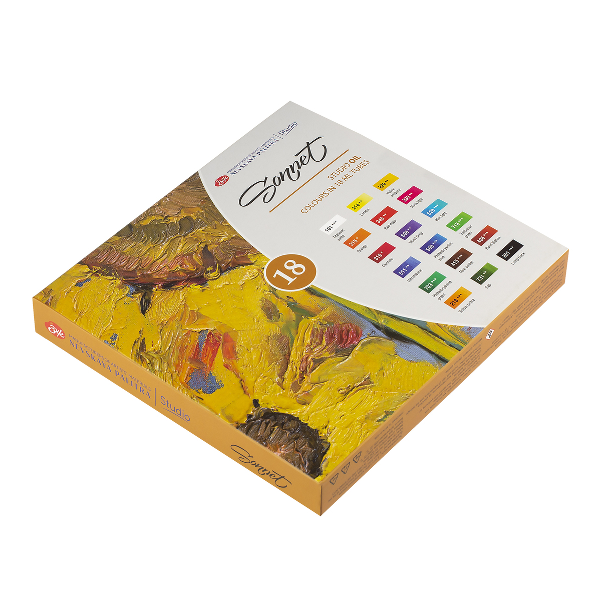 Oil colours set "Sonnet"  18 colours